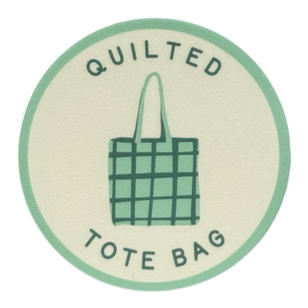 Quilted Tote Bag Badge