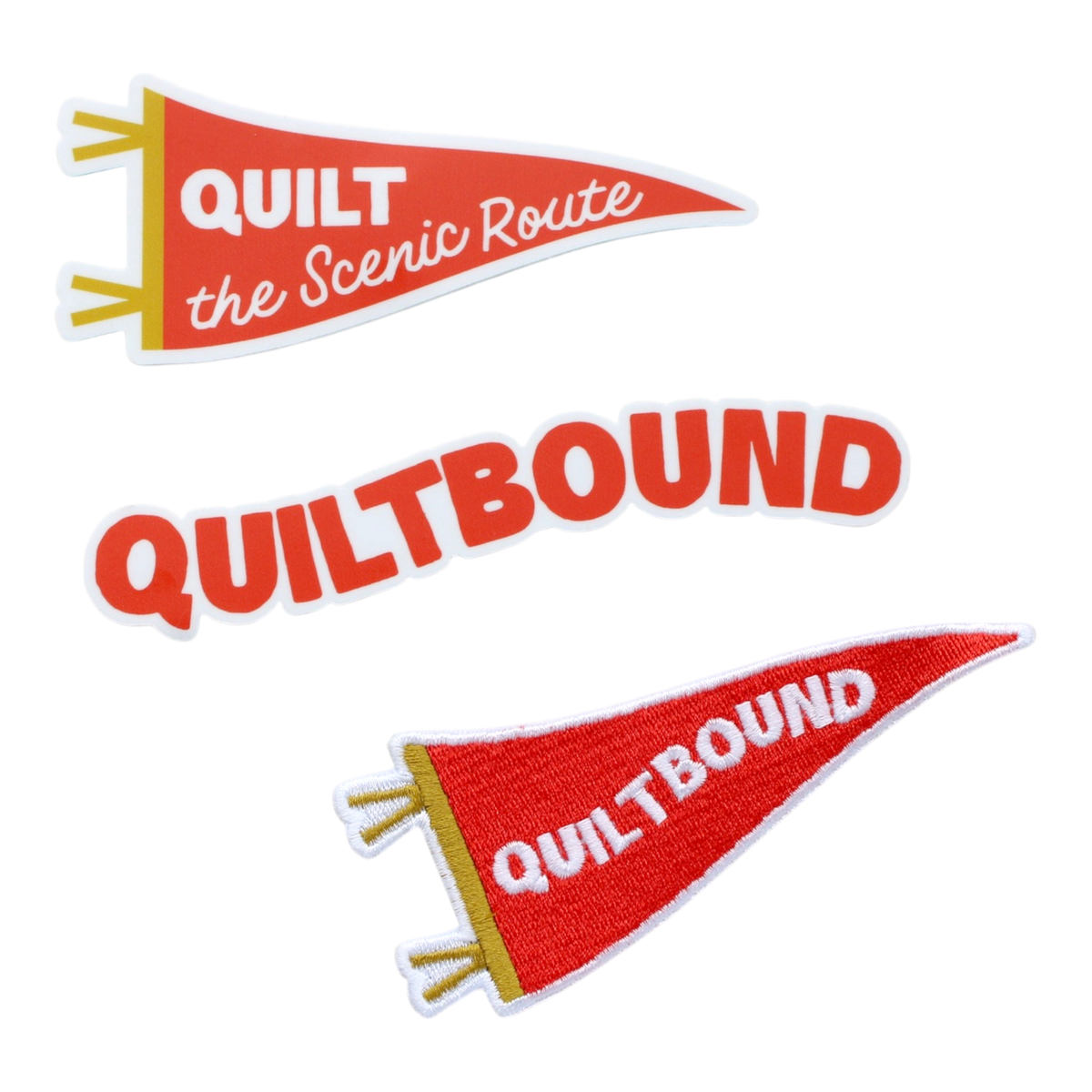 Quiltbound Sticker + Patch Bundle