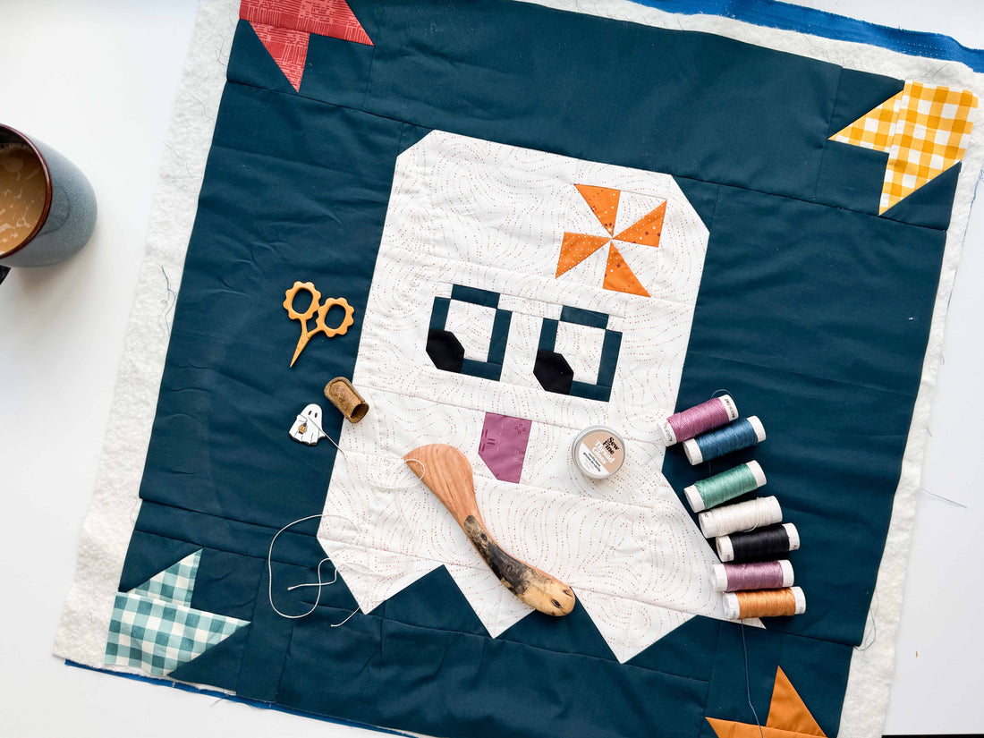 Slow Stitches, Spooky Blocks, and the Hand Quilting Badge