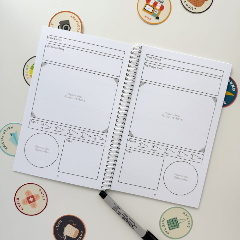 The Quiltbound Badge Logbook