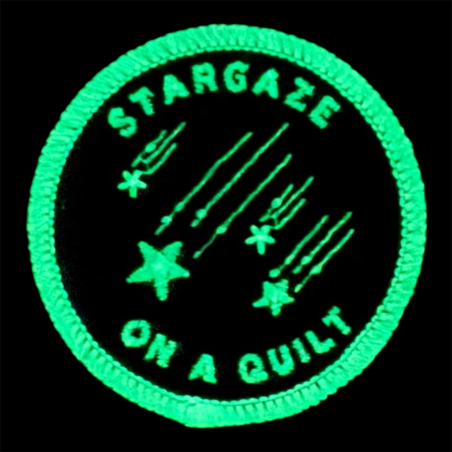 Stargaze on a Quilt Badge