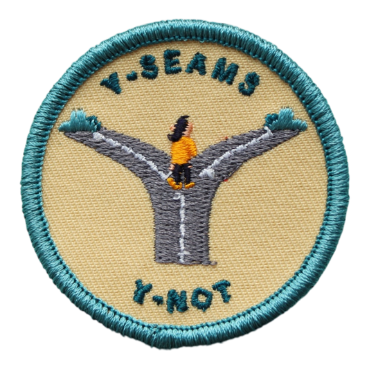 Y-Seams, Y-Not Badge