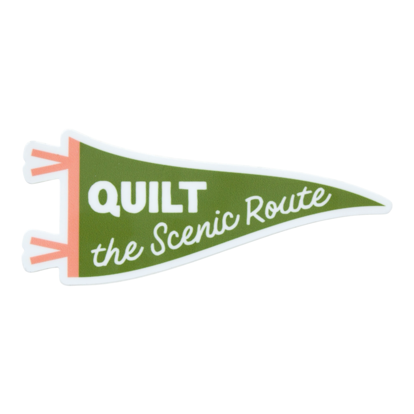 Quilt the Scenic Route Vinyl Sticker