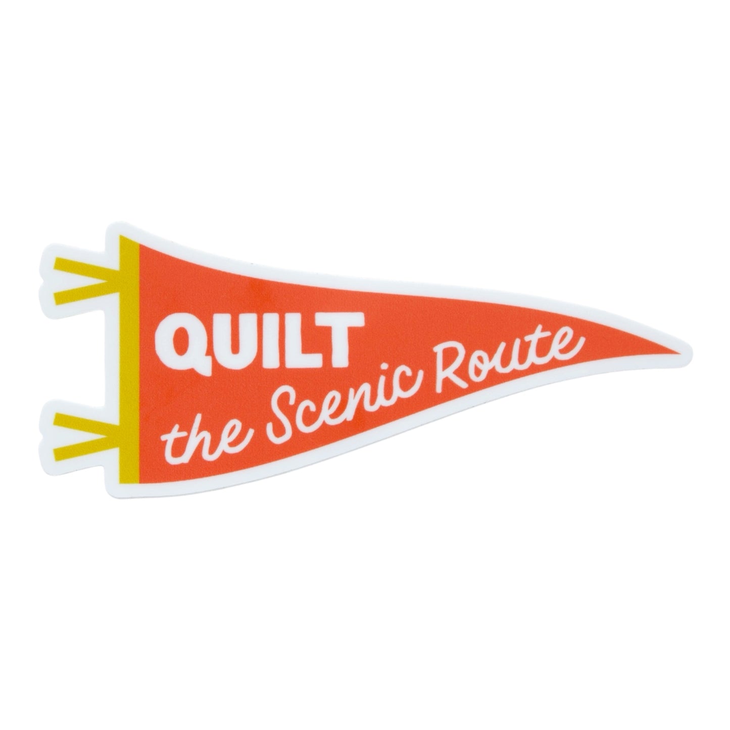 Quilt the Scenic Route Vinyl Sticker