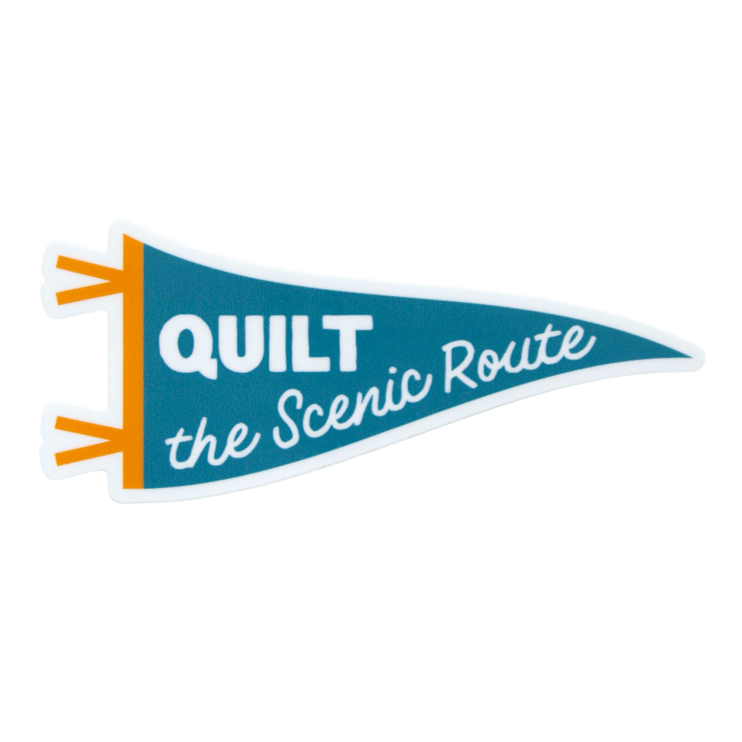 Quilt the Scenic Route Vinyl Sticker