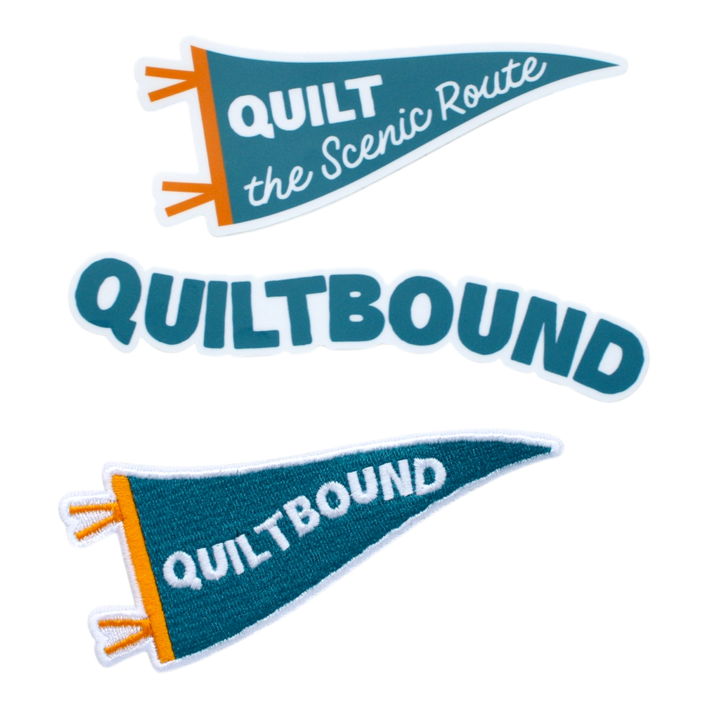 Quiltbound Sticker + Patch Bundle