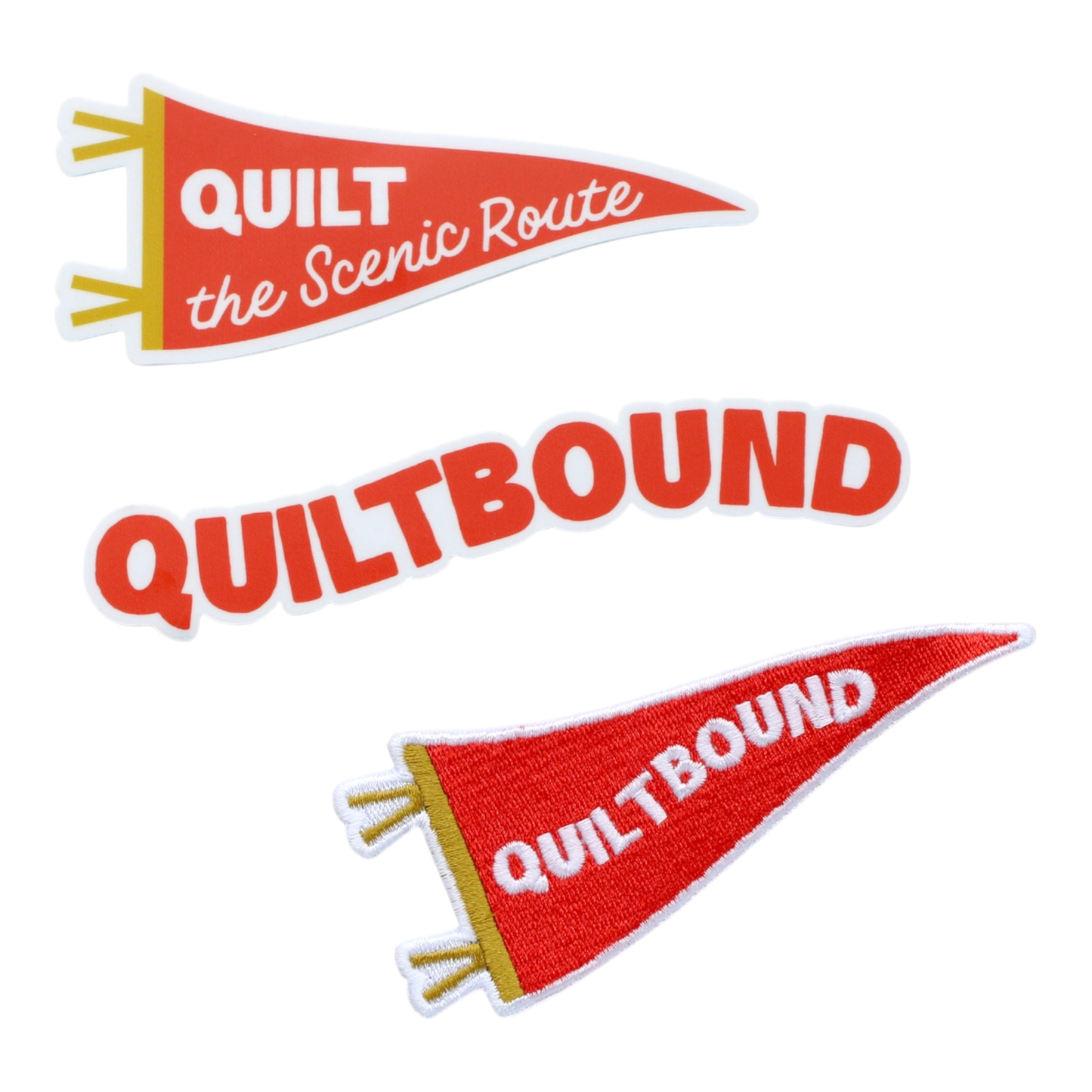 Quiltbound Sticker + Patch Bundle