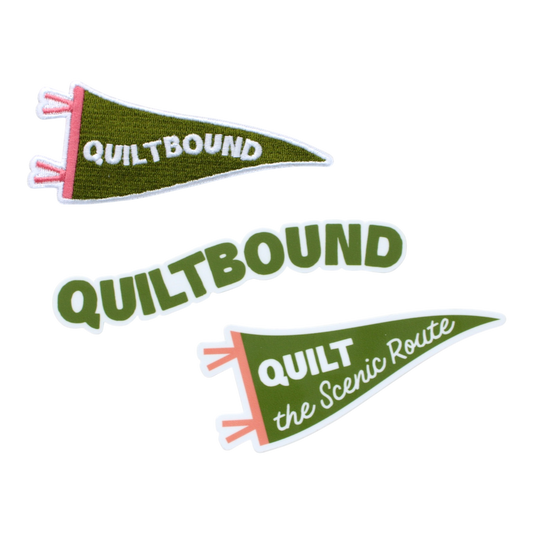 Quiltbound Sticker + Patch Bundle