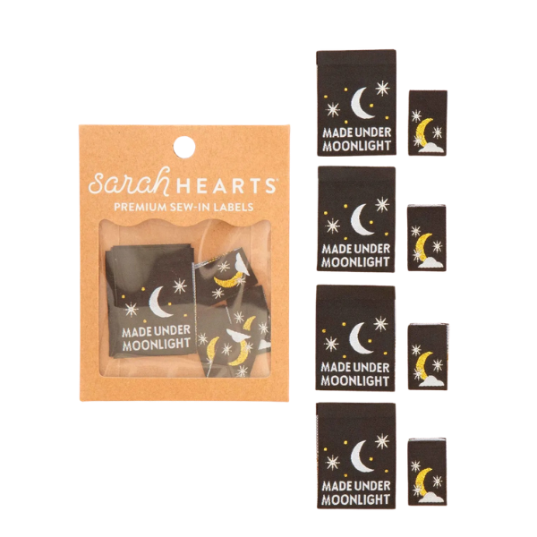Made Under Moonlight | Multipack Woven Sewing Labels